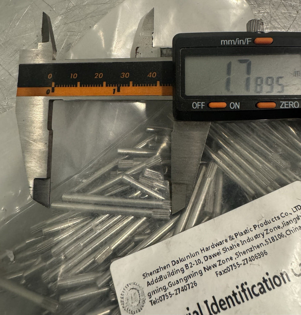 WCT303 Knurled Pin 1000PK 3.175 44.45 NEW! FREE SHIPPING!