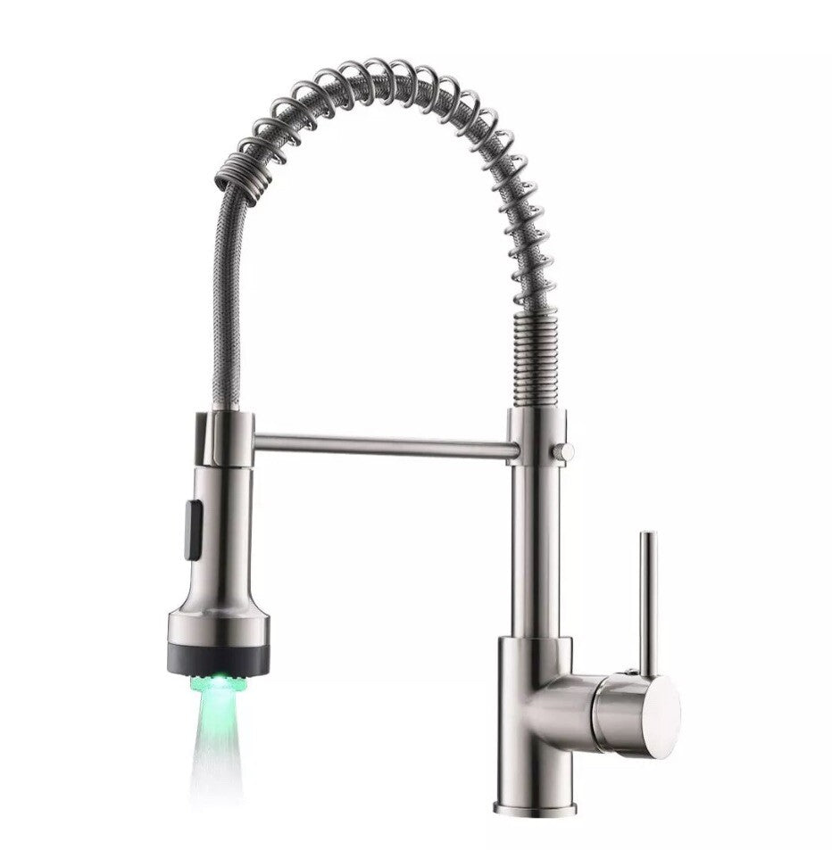 Gimli Pull Down Kitchen Faucet W/ LED Lights 1135-33N-LED-1P GI-US NEW!