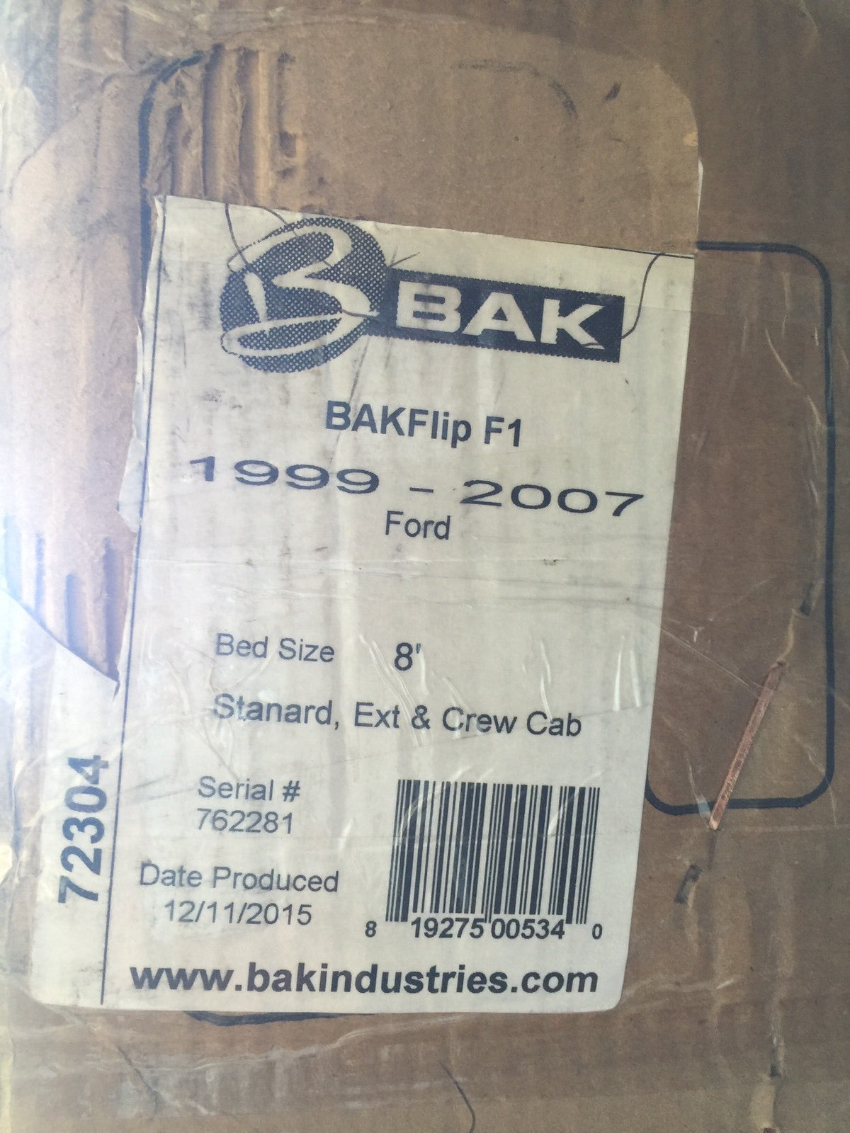 Bakflip F1 72304 Fiberglass Folding Tono Cover 99-07 Ford 8' Bed NEW
