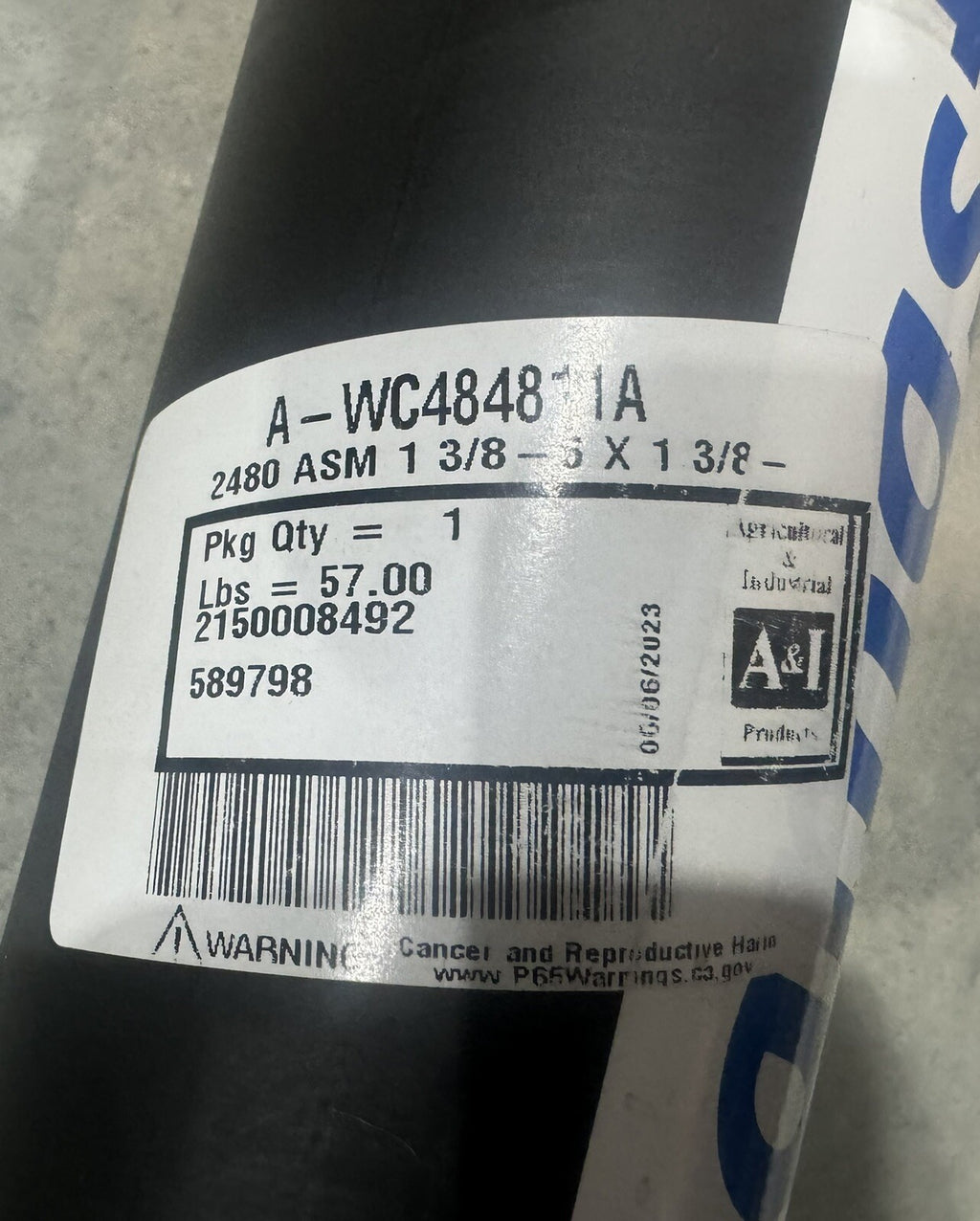 A&I WC484811A Constant Velocity Full Shaft NEW! FREE SHIPPING!