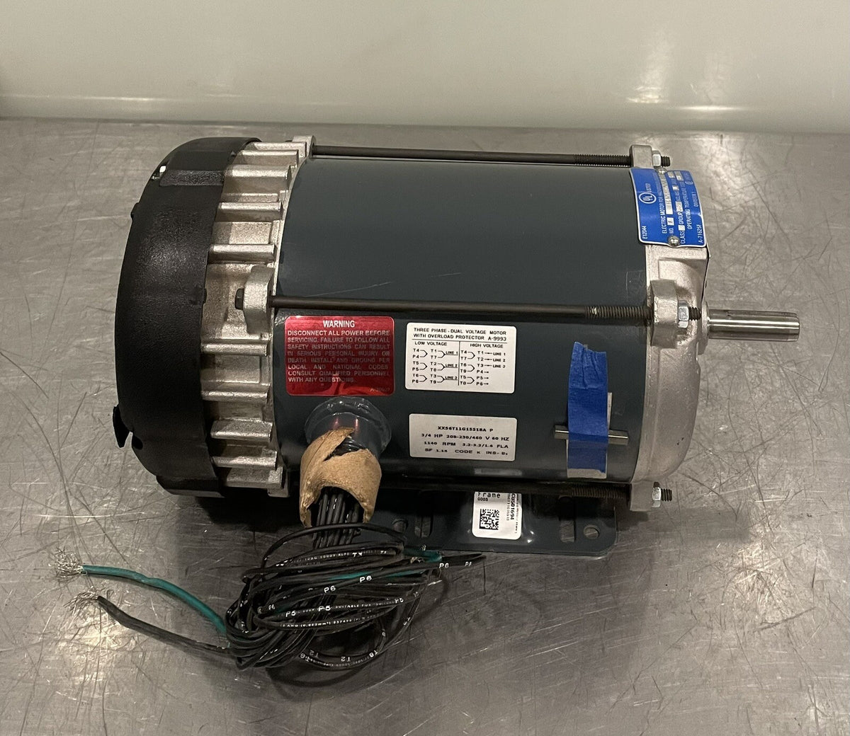 Marathon 56T11G15518 Hazardous Location Motor 3/4HP 3PH 1140 RPM NEW!