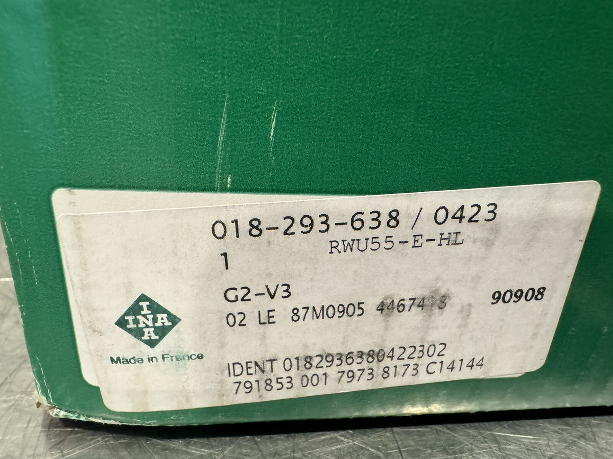 INA Schaeffler RWU55-E-HL Linear Block Bearing Carriage 018-293-638/0423 NEW!
