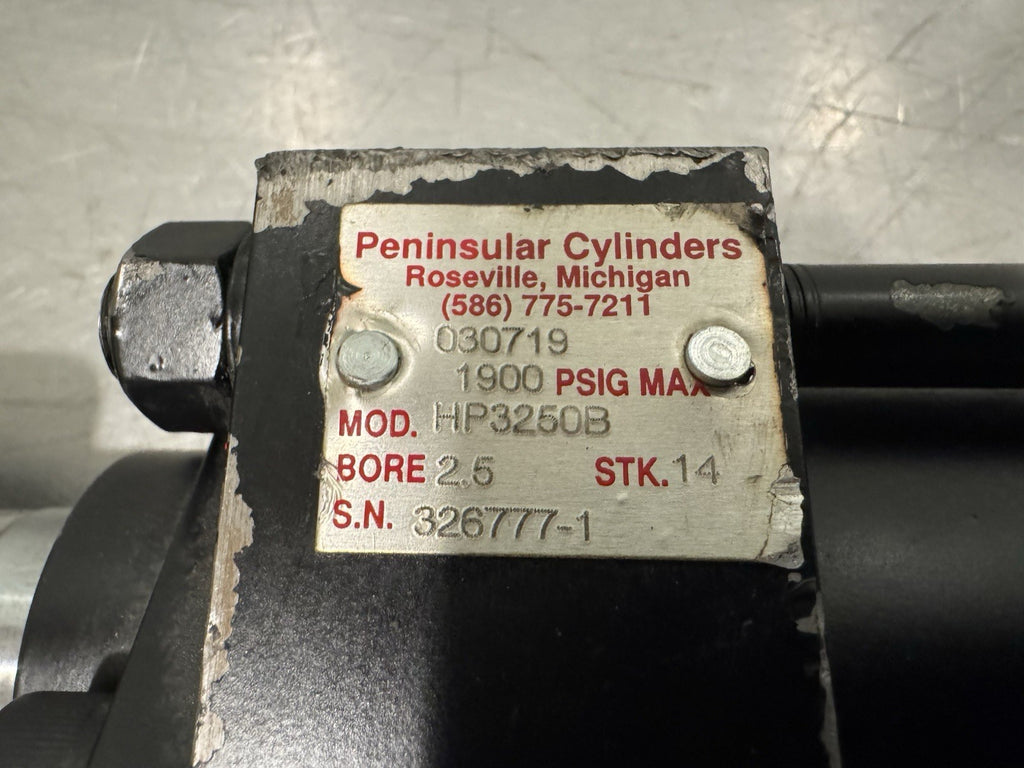 HP3250B Peninsular Hydraulic Cylinder 2.5” Bore 14” Stroke NEW! SHIPS FREE!