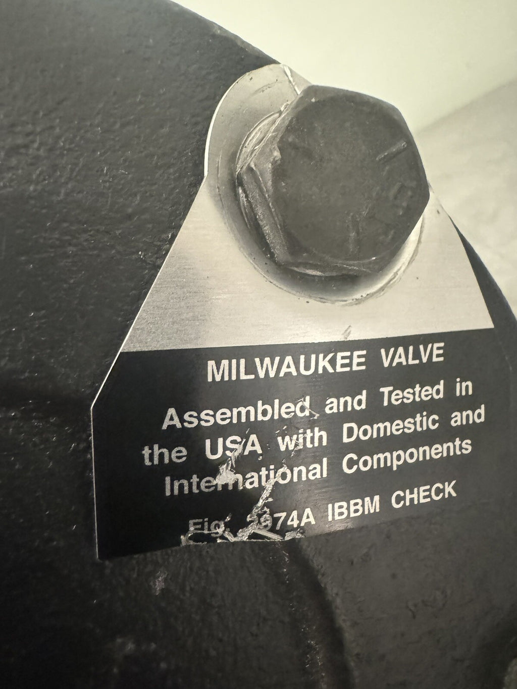 Milwaukee 2974A-300 Swing Check Valve 3” Flanged NEW! FREE SHIPPING!