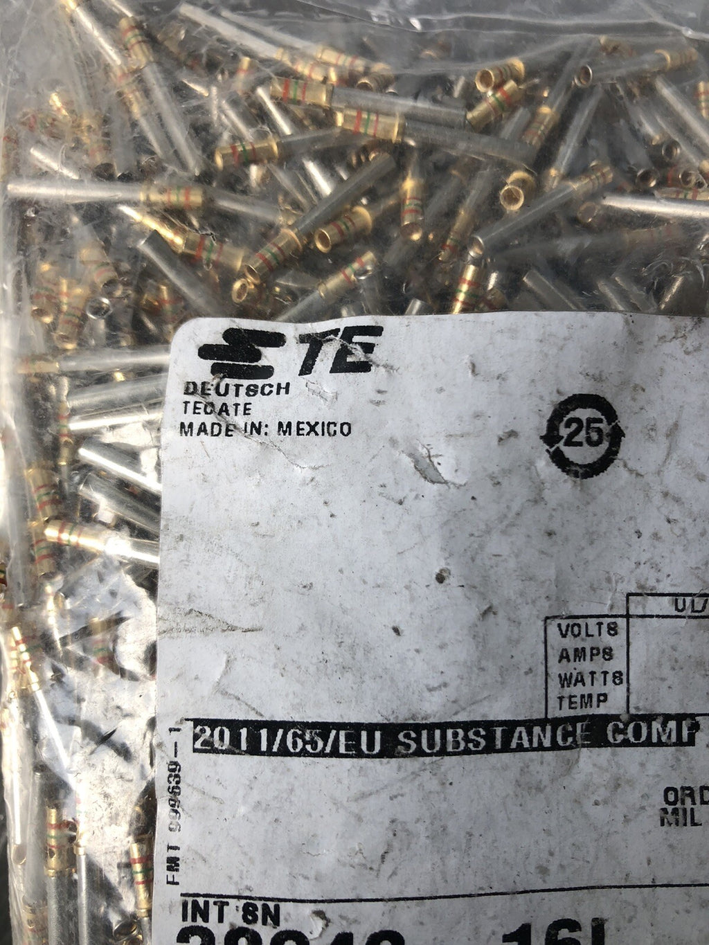 TE 38943-16L Cont Soc Assy Contact Automotive Connectors NEW!! FREE SHIPPING!!!