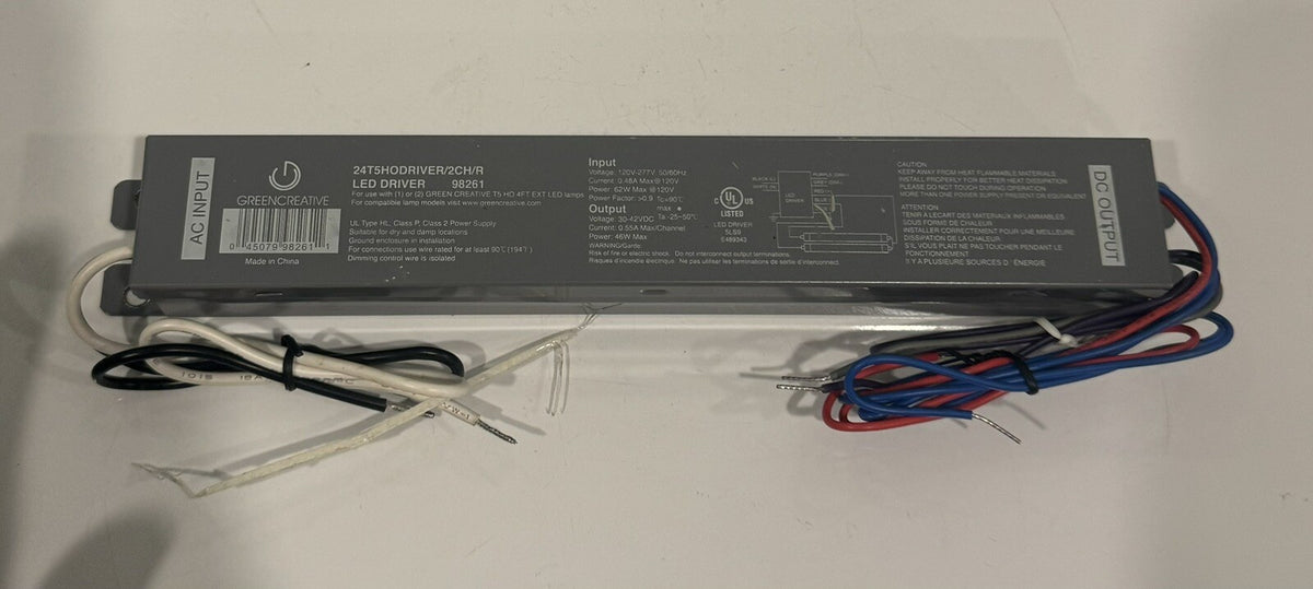 Green Creative 98261 LED Driver 24T5HODRIVER/2CH/R NEW! FREE SHIPPING!