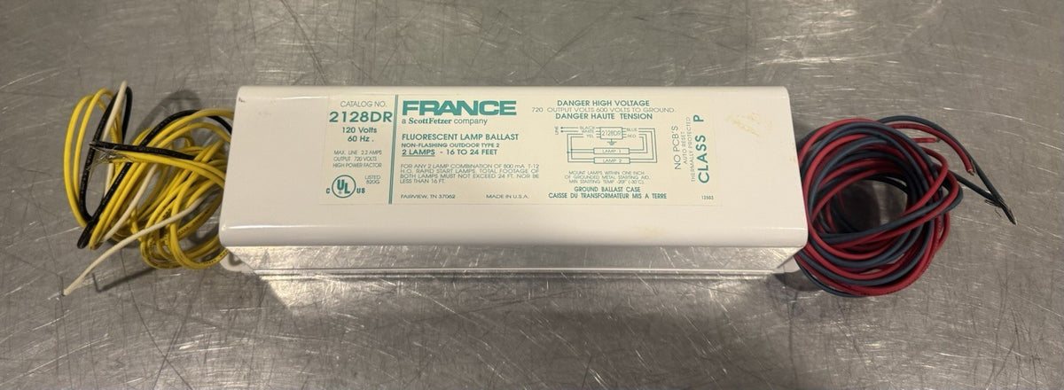 France 2128DR Sign Ballast Fluorescent 120V 800 mA T-12 NEW IN BOX! SHIPS FREE