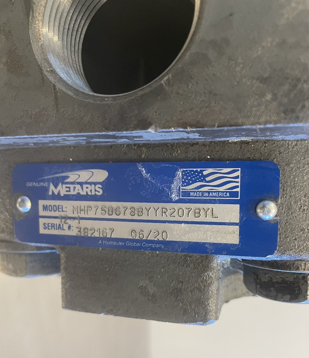 Metaris MHP75B-678-BYYR20-7-B-YL12-1 Pump Assy MHP75 Series Hydraulic NEW!!!