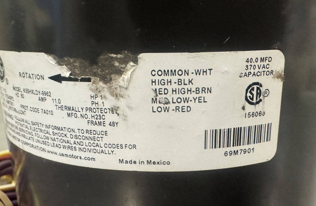 69M79 Motor 1HP 115V 1PH RPM 1075/4SPD K55HXLDY-9962 NEW IN BOX! FREE SHIPPING!