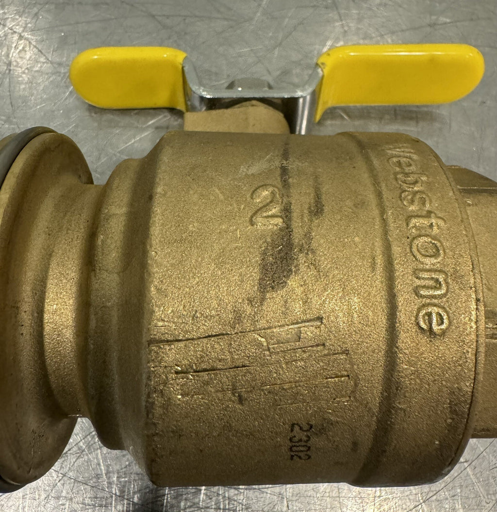 Webstone Nibco 2” Brass Valve 600 WOG NEW! FREE SHIPPING!