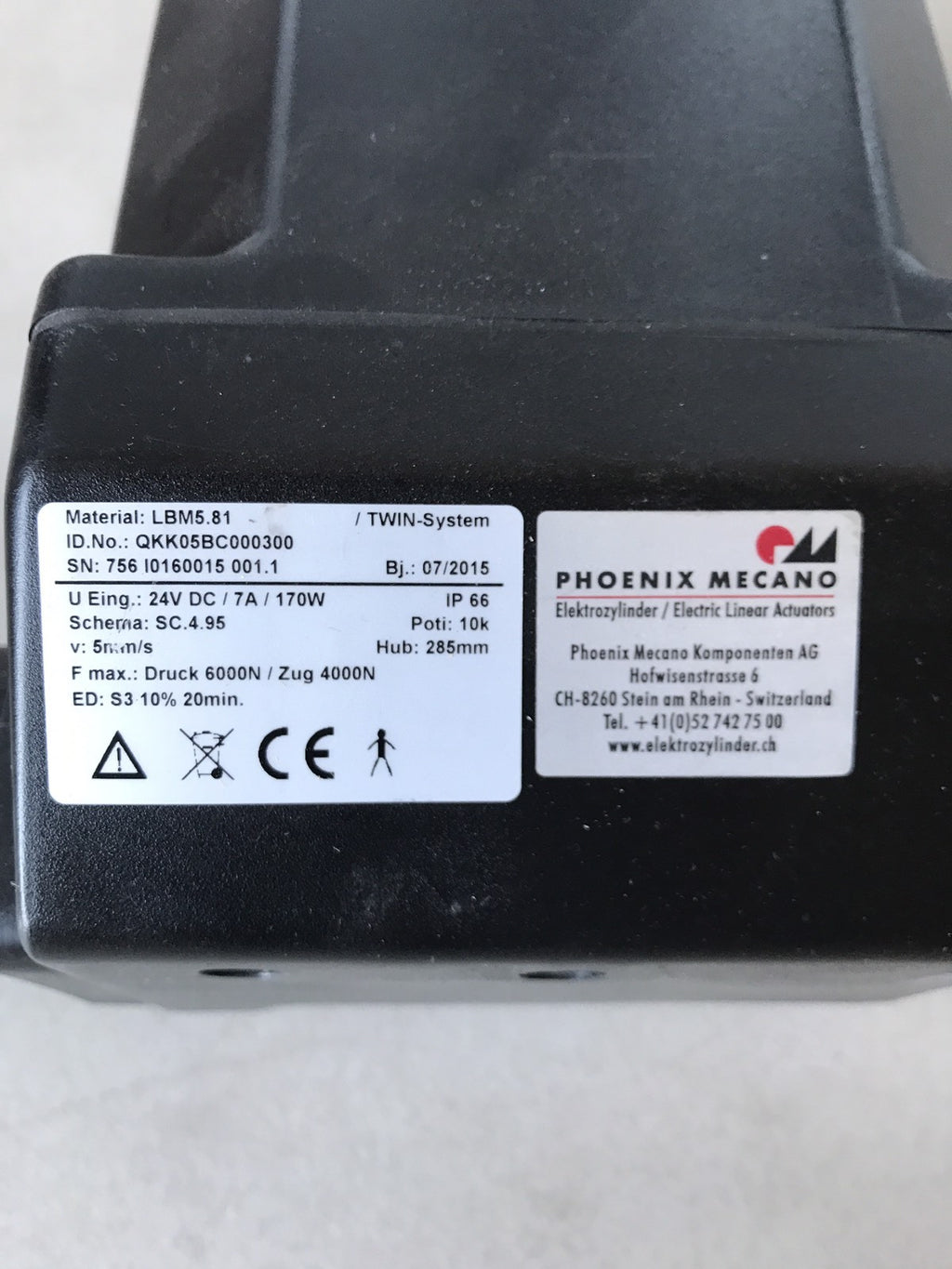 Phoenix Mecano Actuator LBM5.81 NEW