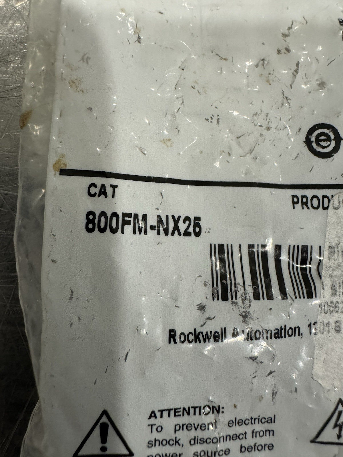 Allen Bradley 800FM-NX25 Mushroom Push Button Red NEW! FREE SHIPPING!