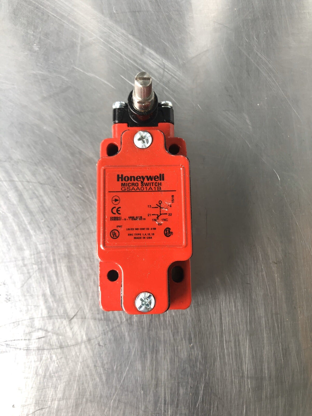 Honeywell GSAA01A1B Micro Switch Safety Switch Red NEW!! FREE SHIPPING!!!