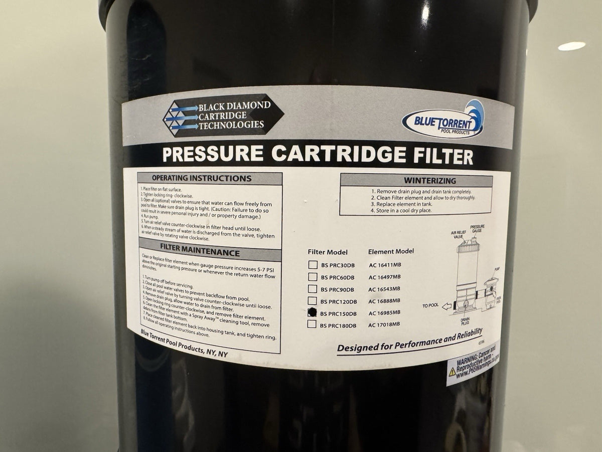 Black Diamond BS PRC150DB Cartridge Filter Element BOX 1of2 NO BASE!NEW IN BOX! 