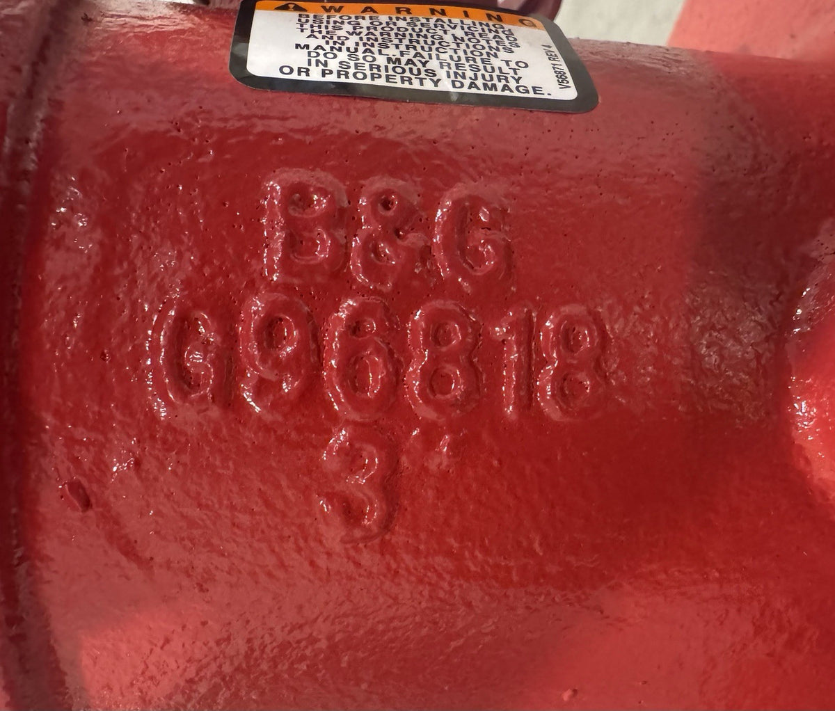 Bell & Gossett G96818 Circuit Setter 3” Balance Valve CB-3F 117117 NEW!