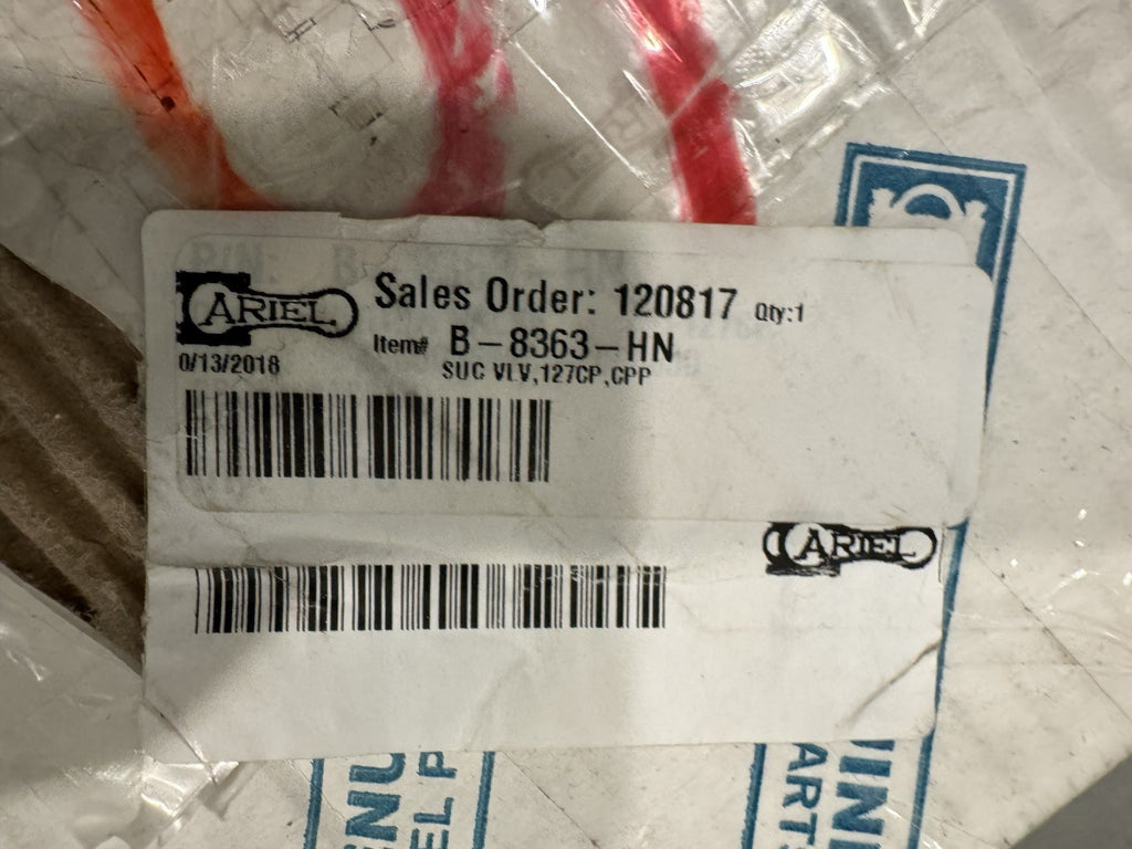 Ariel B-8363-HN Suction Valve 127CP, CPP NEW IN BOX! FREE SHIPPING!