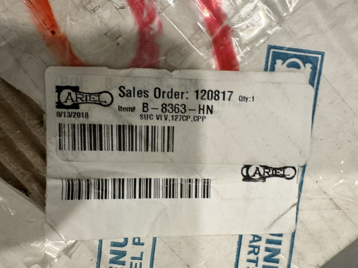 Ariel B-8363-HN Suction Valve 127CP, CPP NEW IN BOX! FREE SHIPPING!