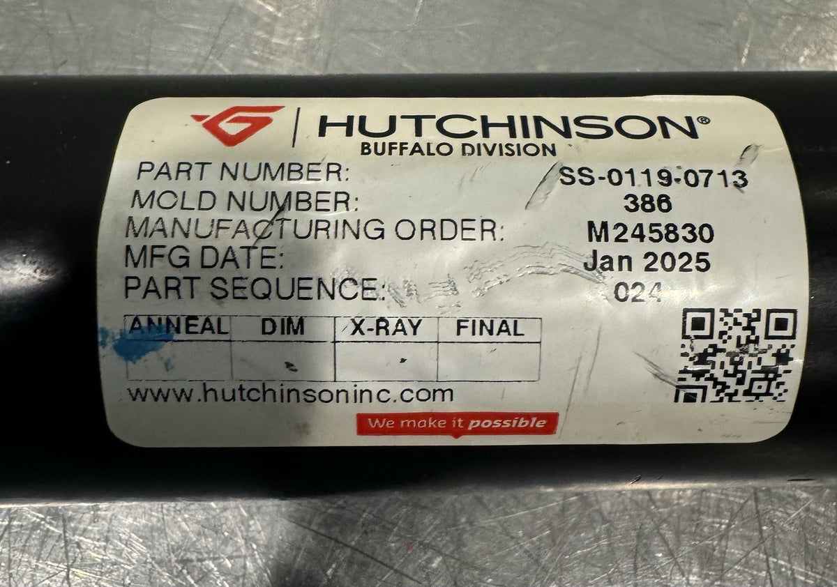 Hutchinson SS-0019-0713 Hytrel Tube Black W/ UV Sterilizer Genuine NEW!