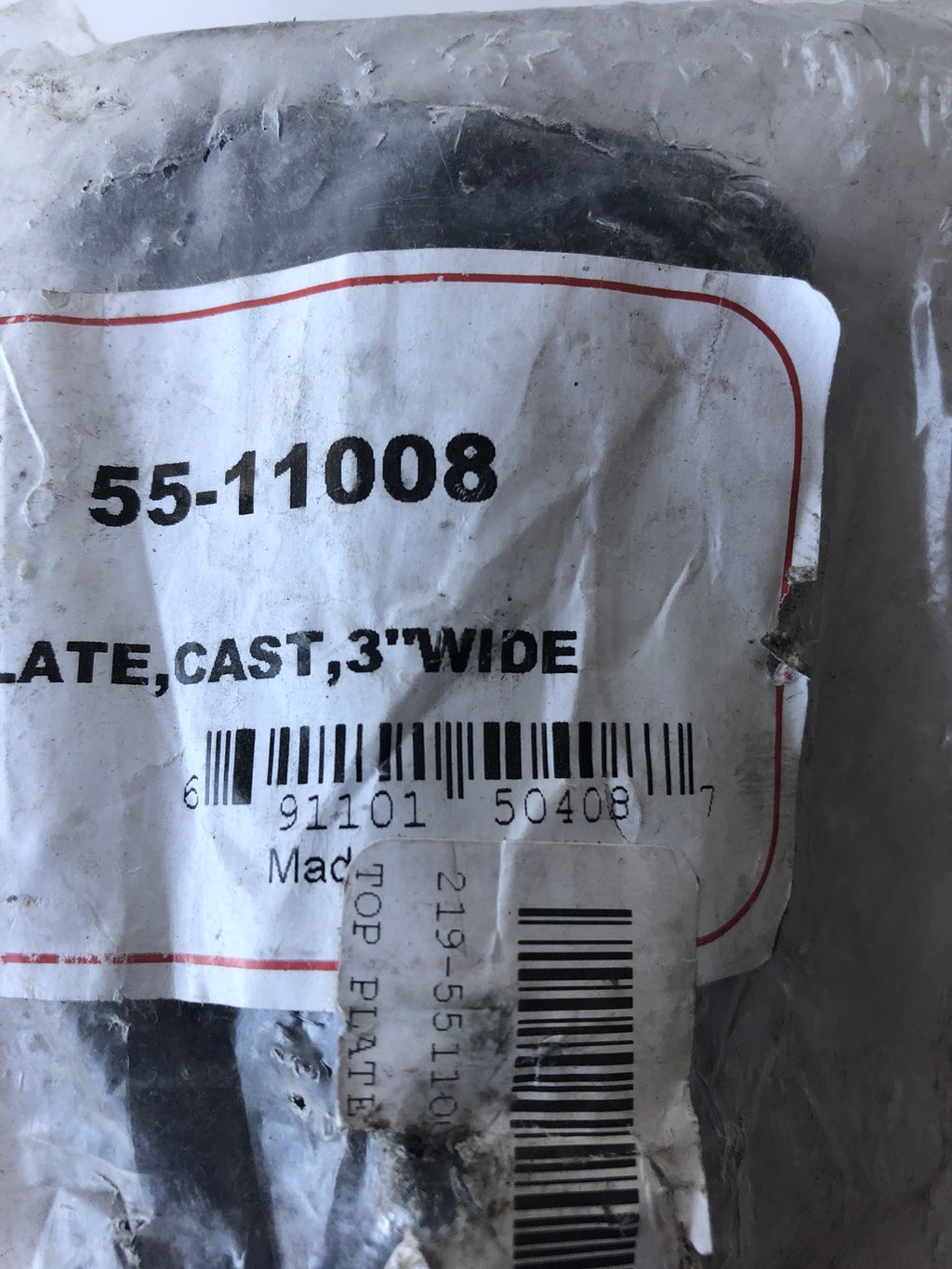 Power Products 55-11008 Top Plate Cast 3" Wide NEW