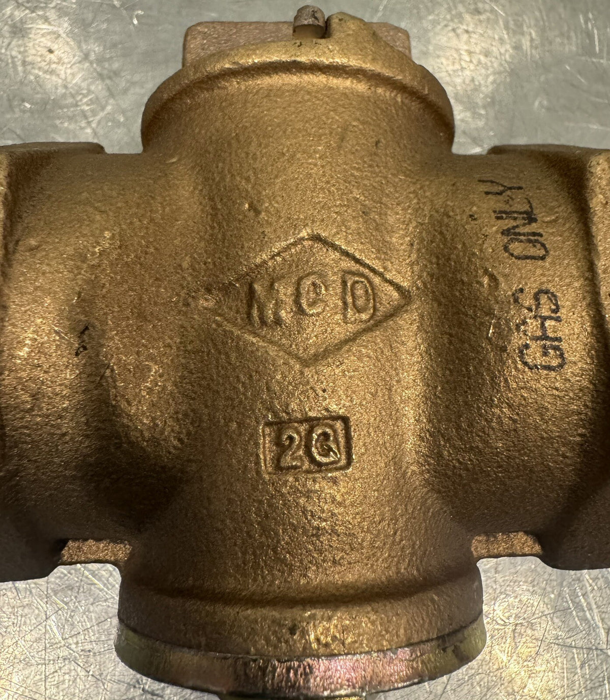 McDonald 4210-491 2” Brass Shutoff Gas Plug Valve NEW! FREE SHIPPING!