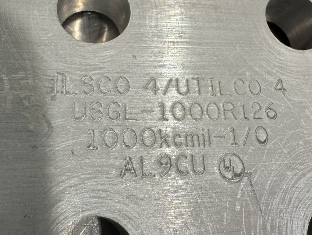 ILSCO USGL-1000R126 Lay In Connector Aluminum Terminal Strip NEW! FREE SHIPPING!