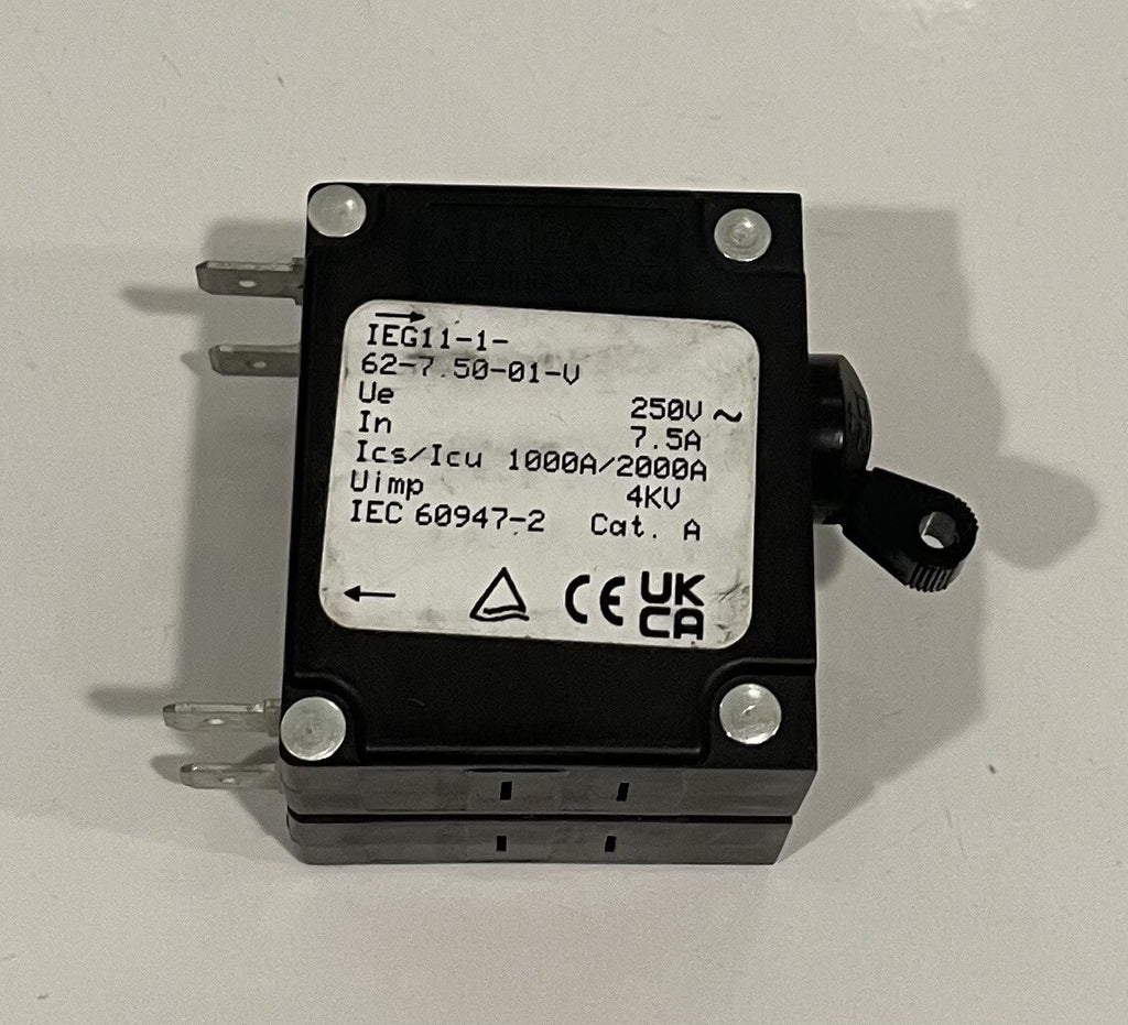 Sensata Airpax IEG11-1-62-7.50-01-V Circuit Breaker NEW! FREE SHIPPING!
