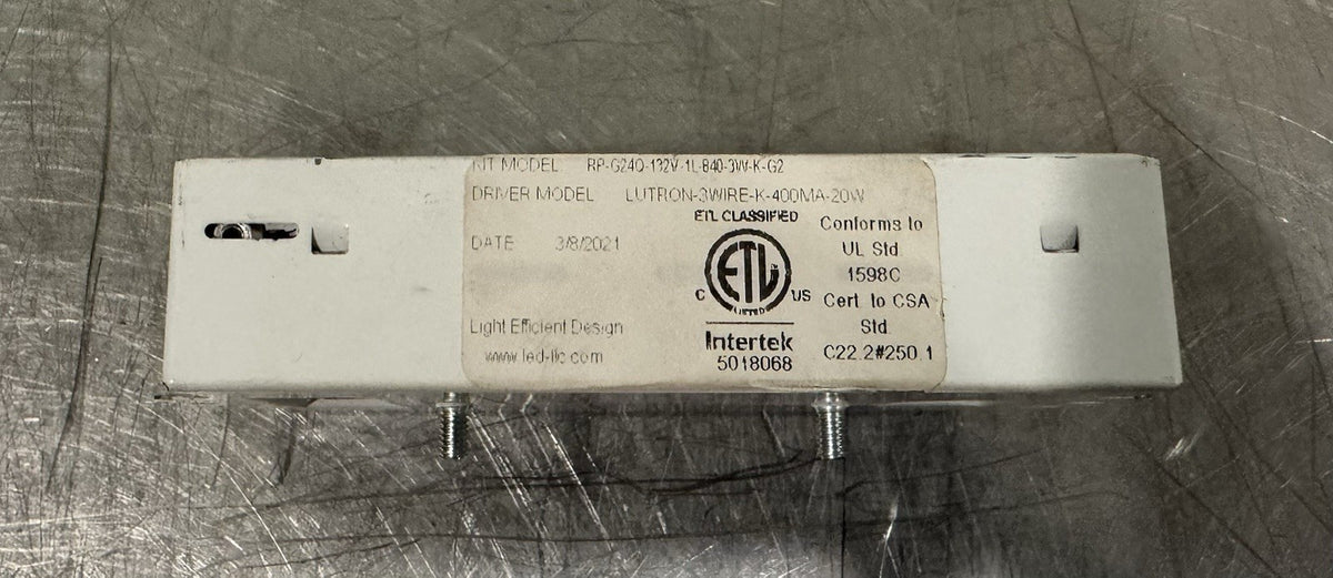 Lutron L3DA4U1UKS-EA040 Driver Hi-Lume 1% 3WIRE-K-400MA-20W NEW! FREE SHIPPING!
