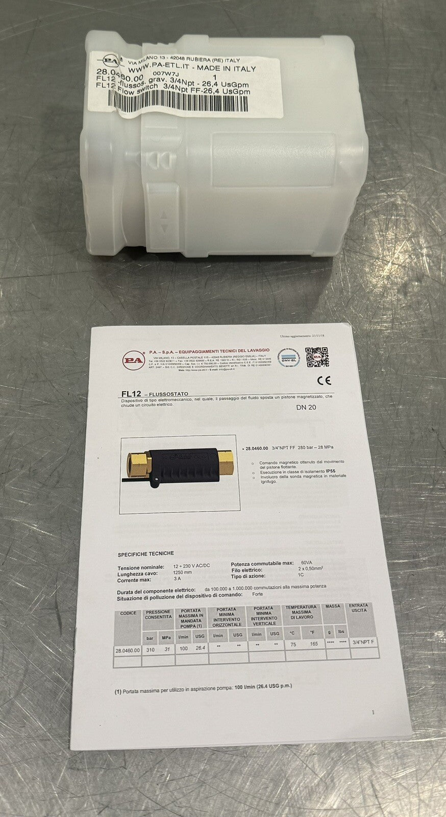 General Pump 28.0460.00 Float Switch 3/4 NPT FL12 NEW! FREE SHIPPING!