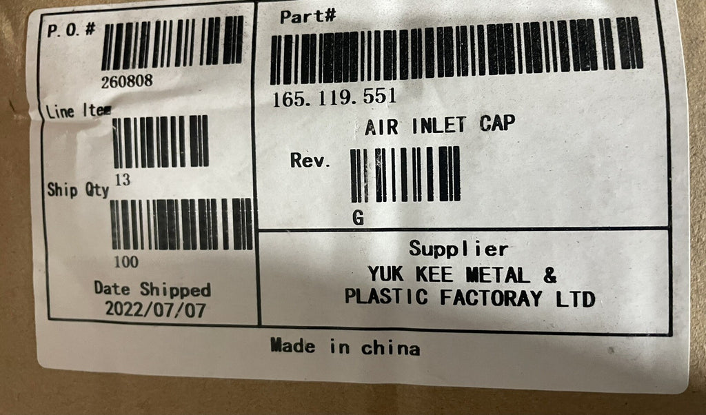 Warren Rupp Sandpiper 165-119-551 Air Inlet Cap Springer 165.119.551 NEW!