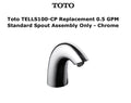 Toto TELLS100#CP Standard Spout Assembly, 0.5 GPM, Chrome