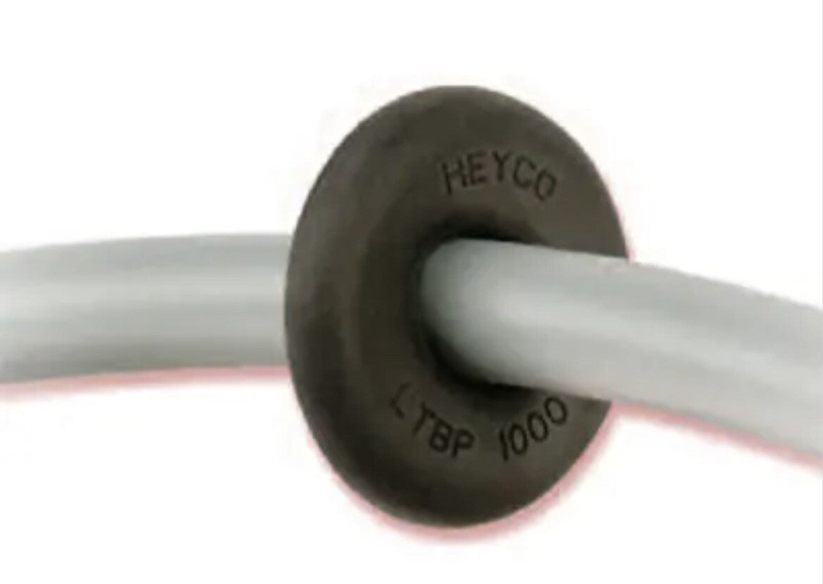 Heyco C2058 LTBP 500-250 Black Molded Liquid Tight Break-Thru Plugs NEW!