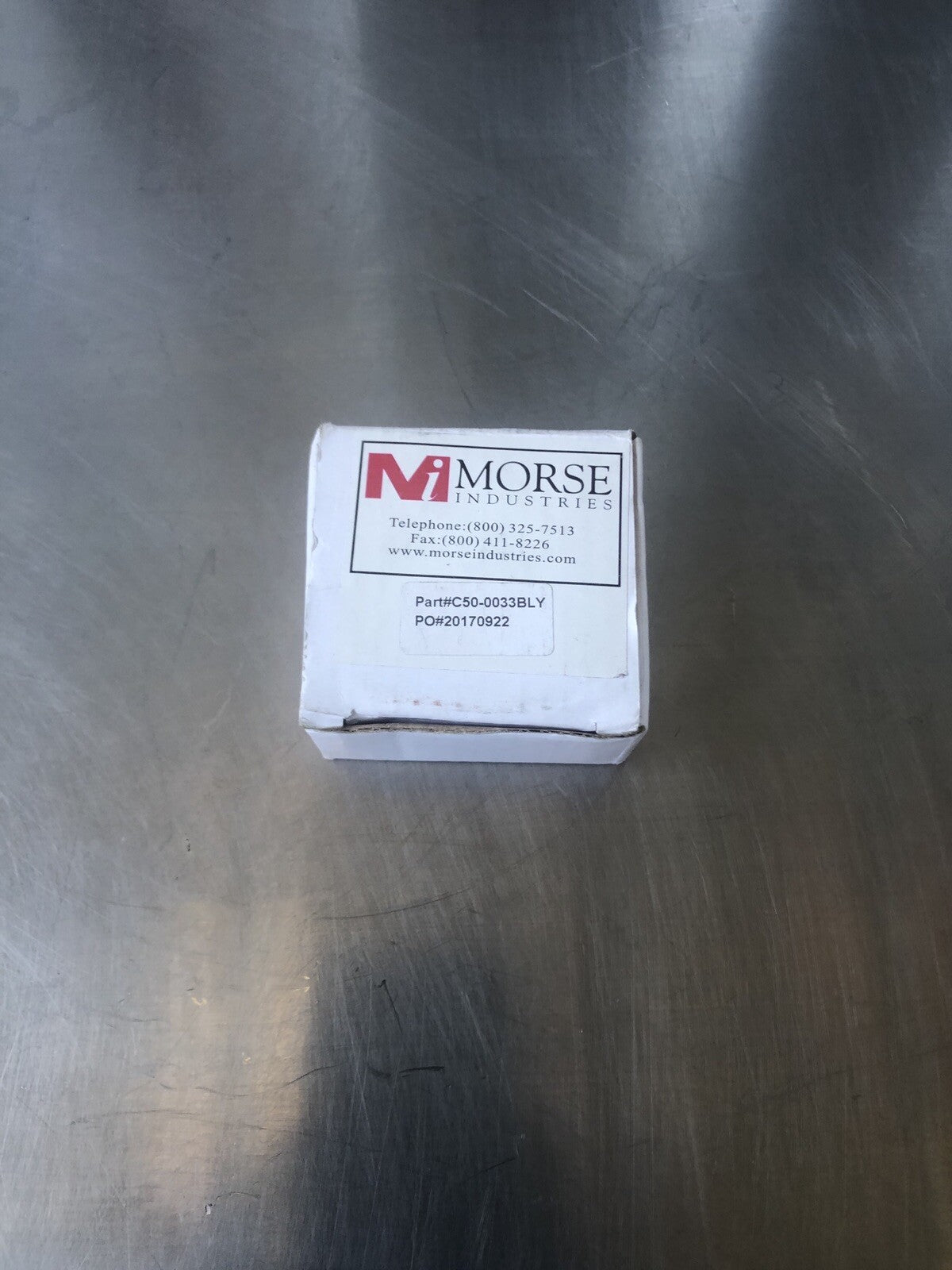 Morse Industries C50-0033BLY Bright Chrome Heavy Duty Square Clamp Wall Mount