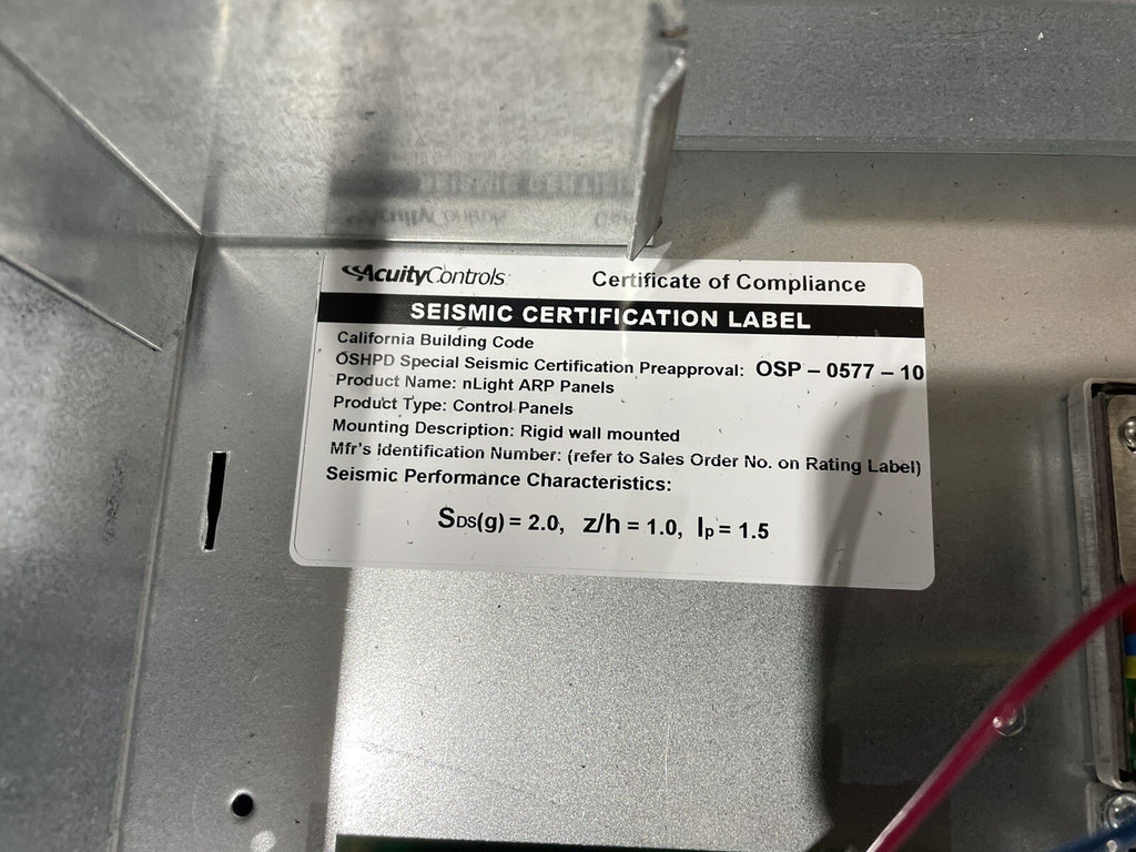 Acuity ARP INTENC48 NLT 48FCR MVOLT 1VB HLK SM Relay Panel NEW! FREE SHIPPING!