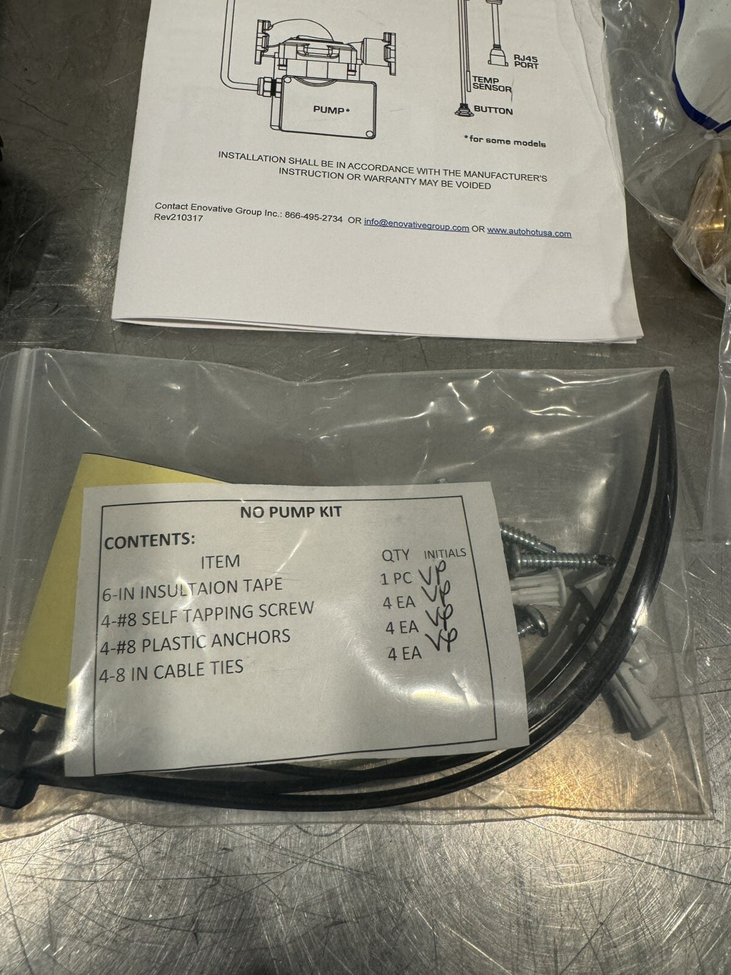 Enovative DR055U AutoHot On-Demand Hot Water Pump System NEW IN BOX!