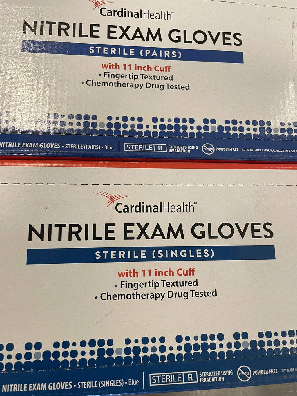 Cardinal Health N8820 11” Cuff Nitrile Gloves Size Small 80 Pair NEW!