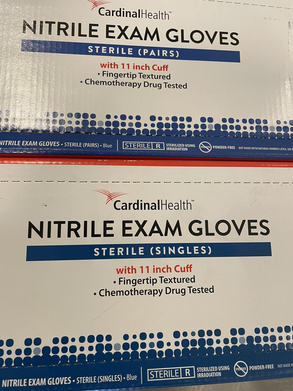 Cardinal Health N8820 11” Cuff Nitrile Gloves Size Small 80 Pair NEW!