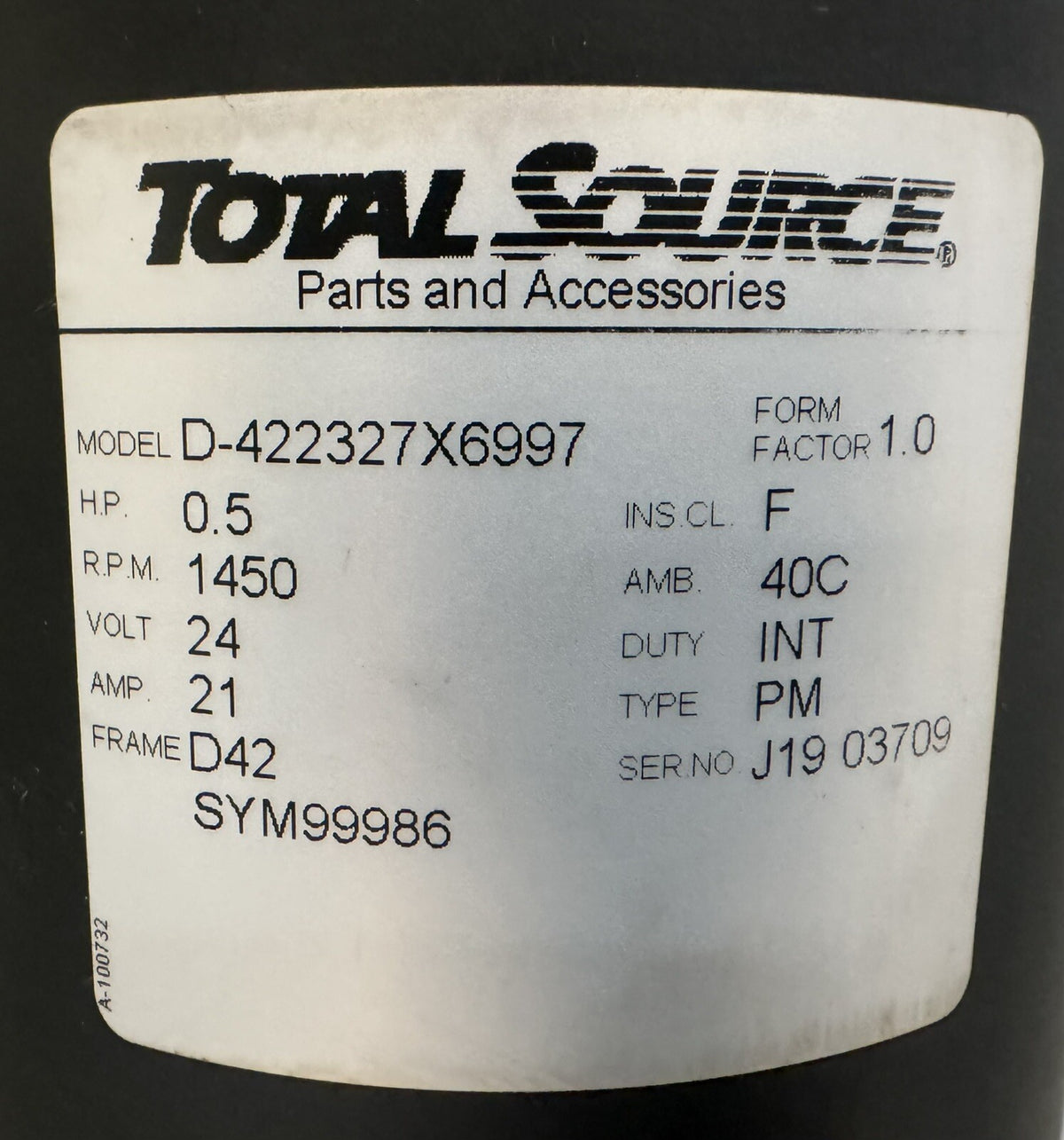 Total Source D-422327X6997 Forklift Steering Motor NEW! FREE SHIPPING!