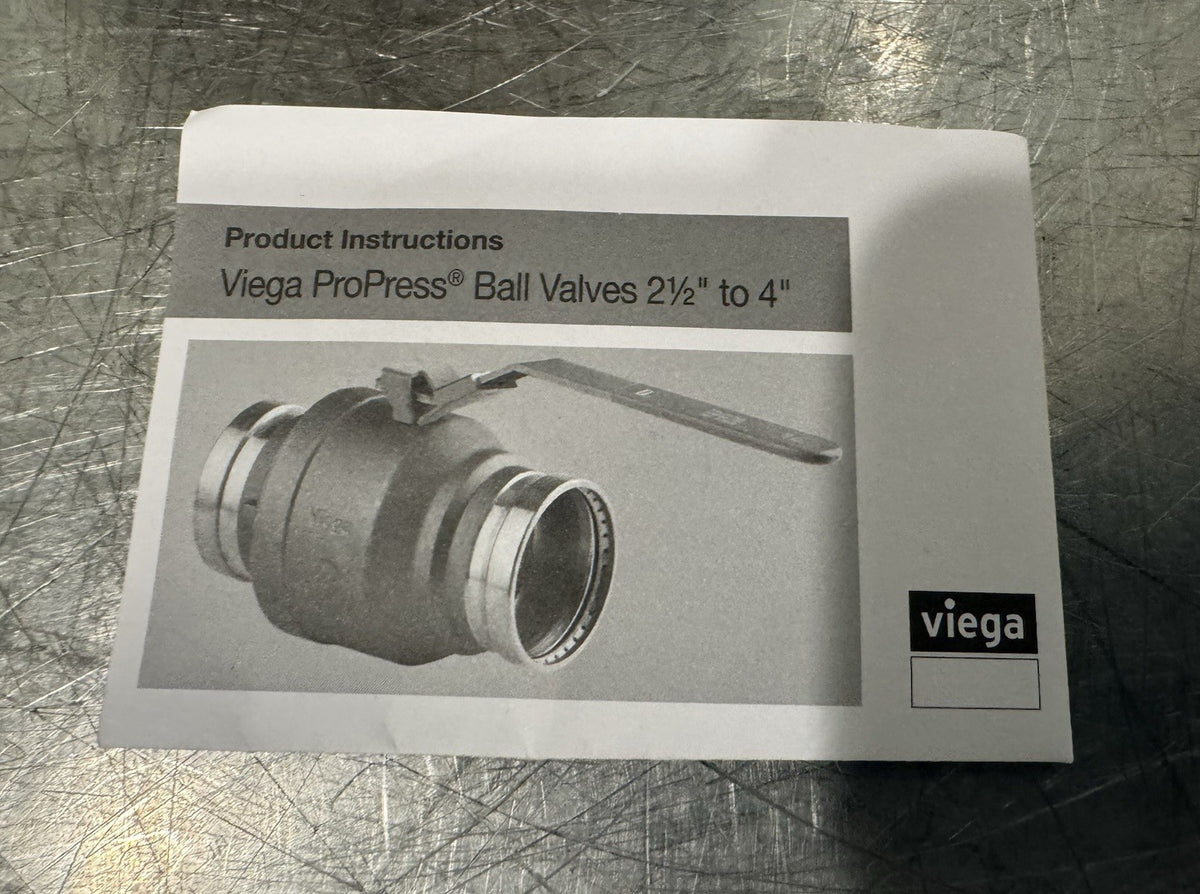 Viega 78305 Brass Ball Valve 3” ProPress NEW IN BOX! FREE SHIPPING!