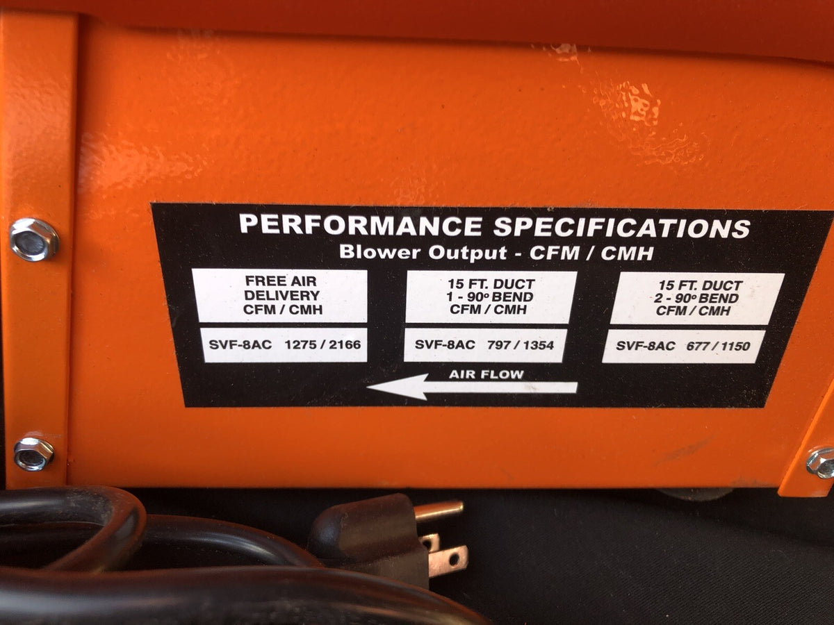 Air Systems International SVF-25ACAN Confined Space Fan 858CFM NEW!!!