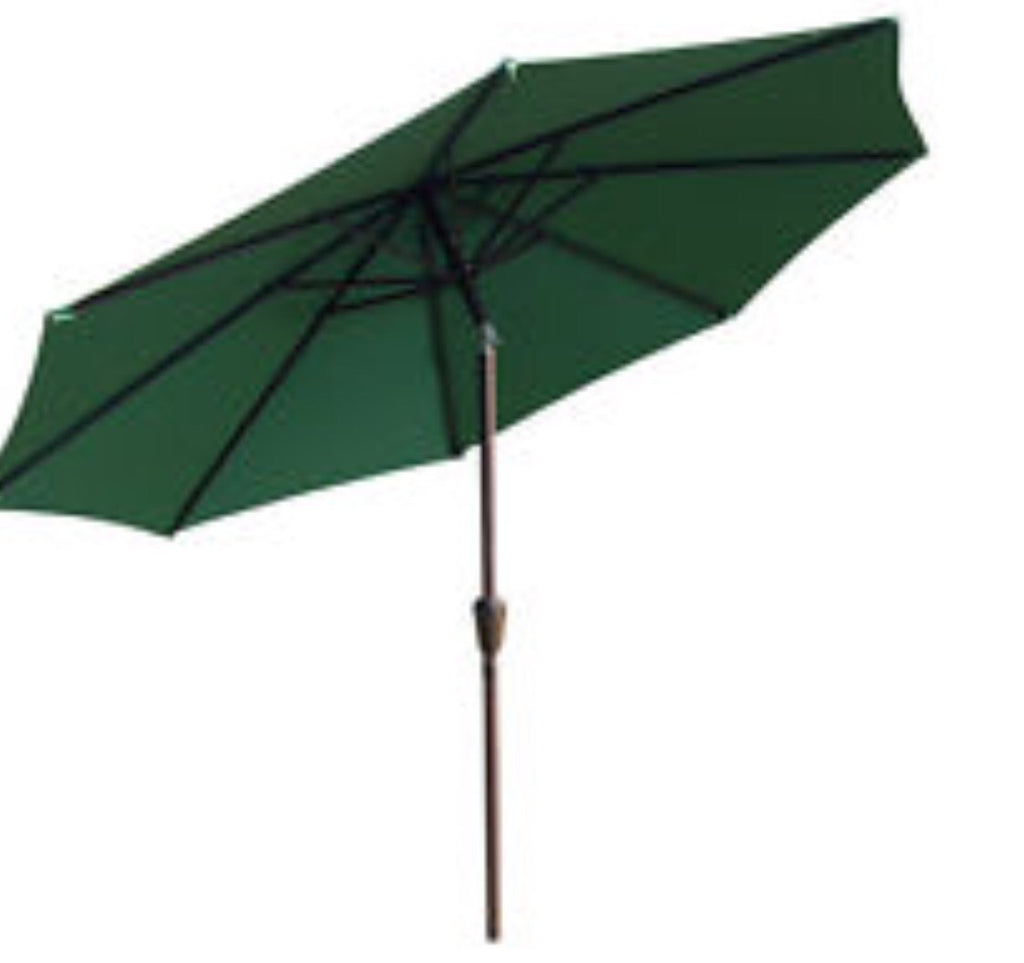 AtLeisure 9' (8-rib) Thru Crank And Tilt Umbrella Green Model UMB-950200 NEW