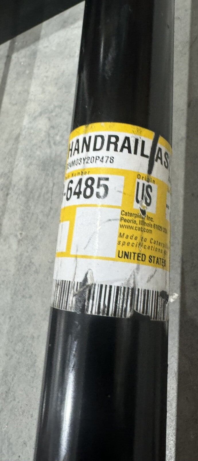 Caterpillar 328-6485 Handrail ASSY Genuine CAT NEW! FREE SHIPPING!