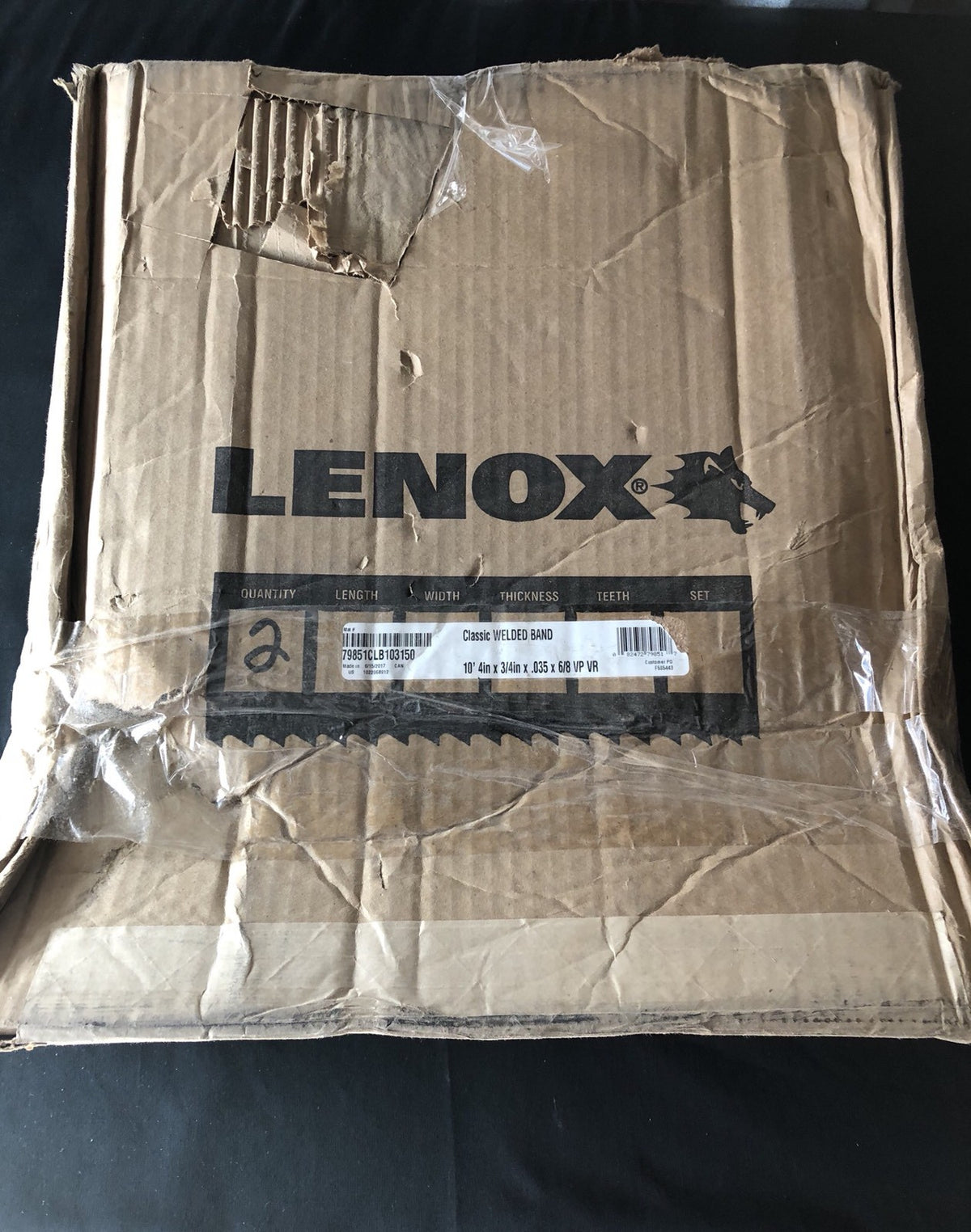 Lennox 79851CLB103150 Classic Bandsaw Blades (2) 10’4”x3/4”x.035 NEW IN BOX