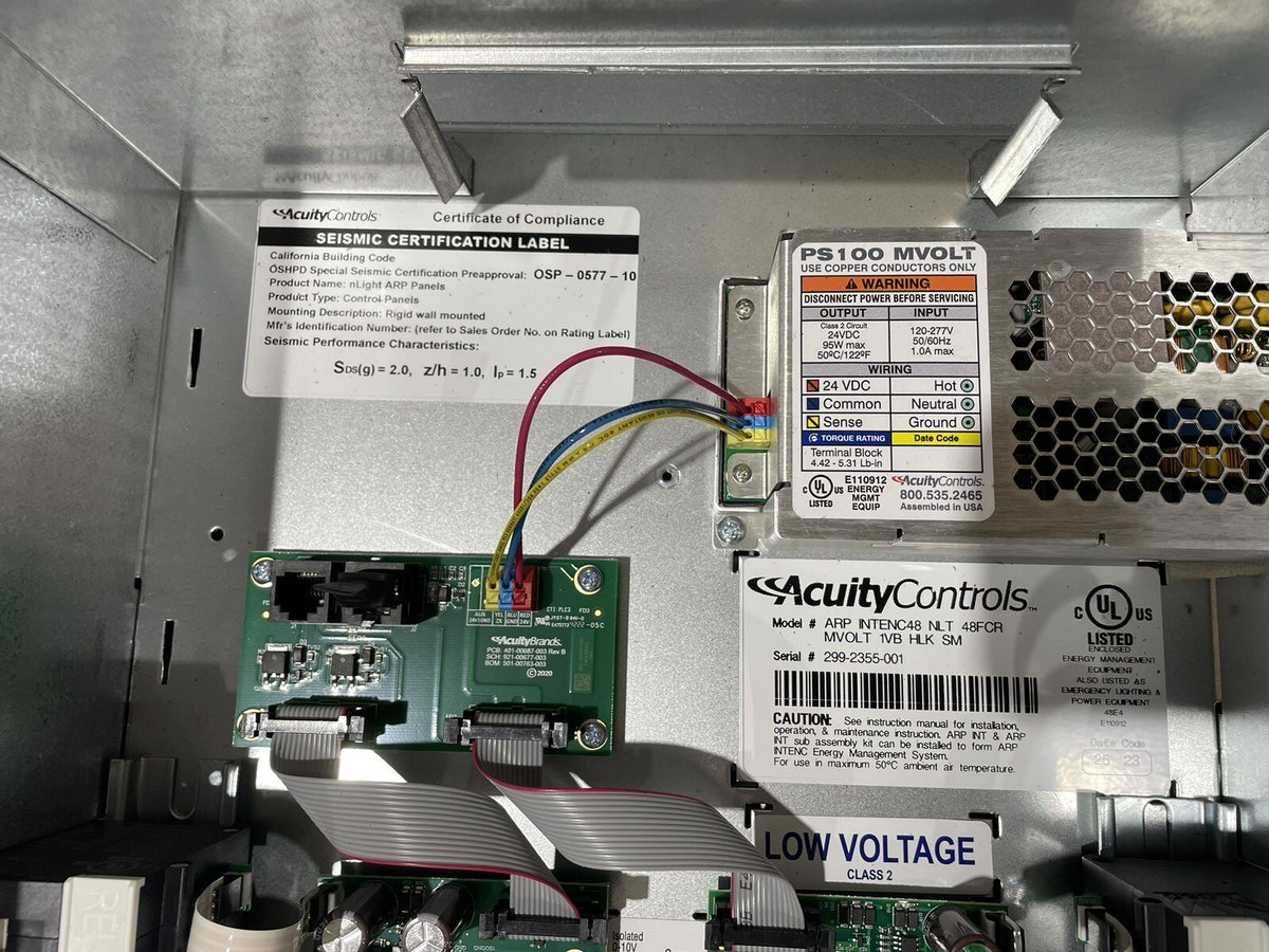 Acuity ARP INTENC48 NLT 48FCR MVOLT 1VB HLK SM Relay Panel NEW! FREE SHIPPING!