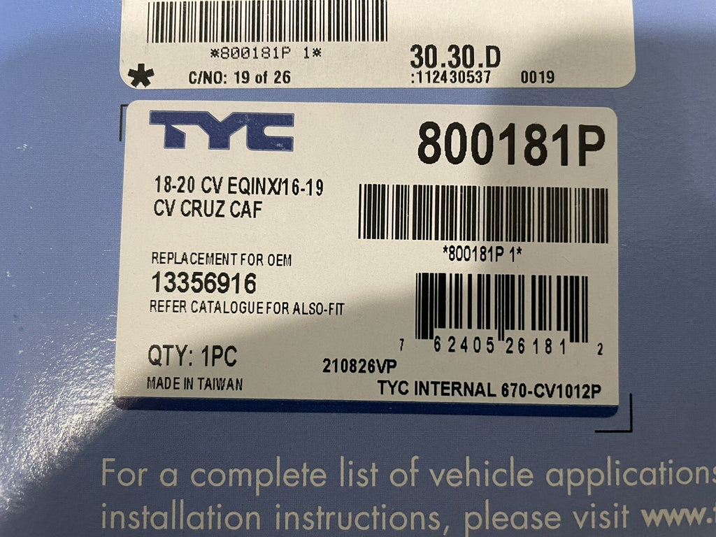 TYC 800181P Cabin Air Filter For Cadillac ATS XTS CTS Chevy Impala NEW!