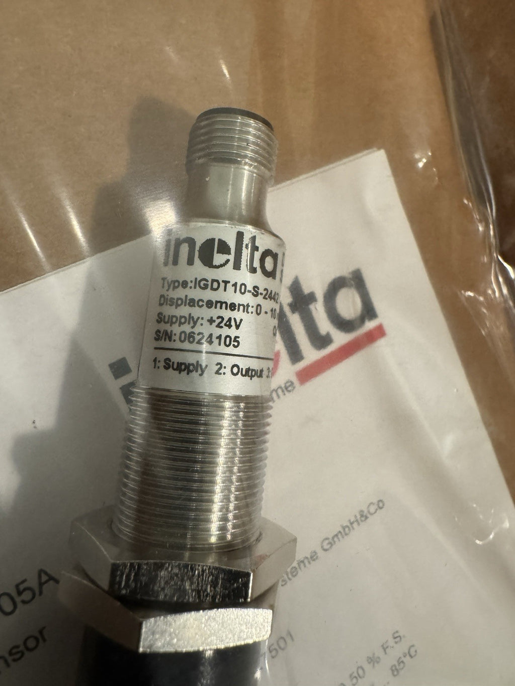 Inelta IGDT10-S-2442/2063 Displacement Transducer Sensor NEW IN BOX! SHIPS FREE!