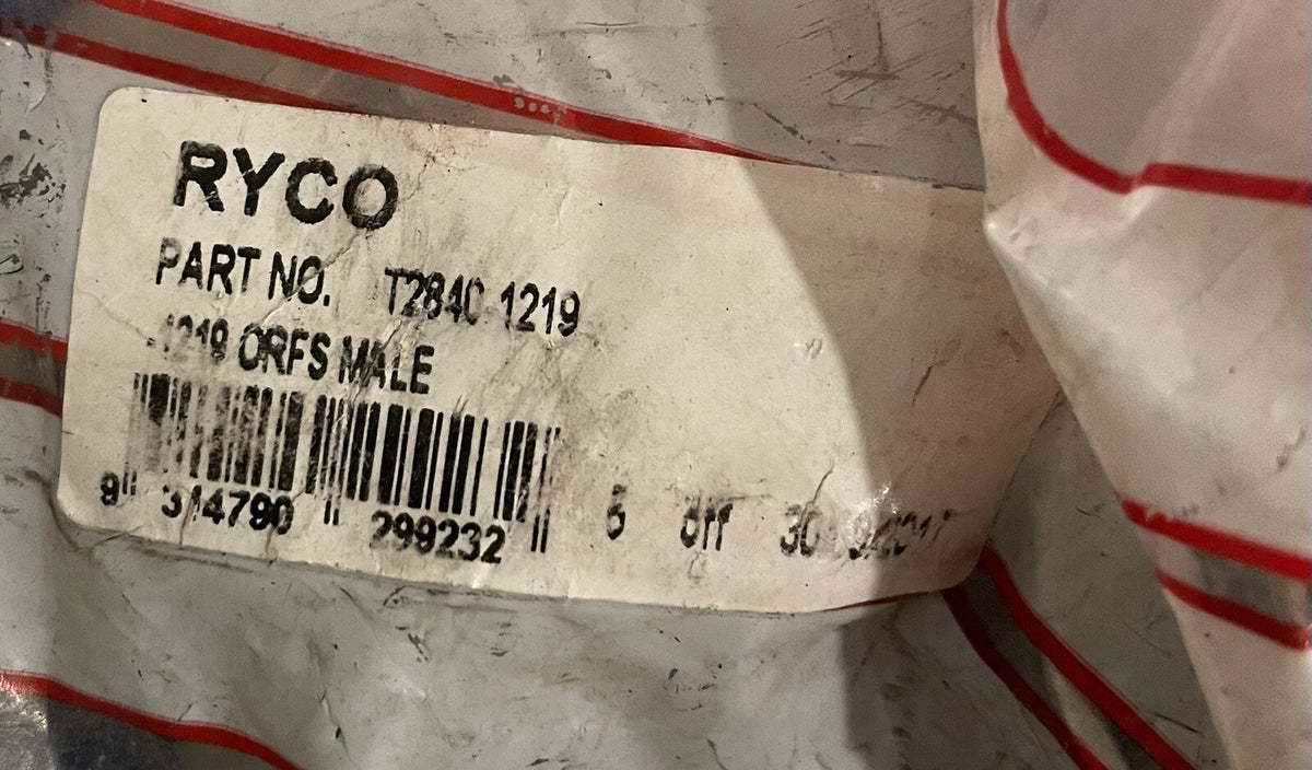 RYCO T2840-1219 Hydraulic Crimp Fitting NEW! FREE SHIPPING!