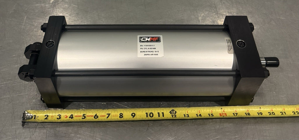 CWMF CYL-A-021466 Asphalt Plant Cylinder 5” Bore 12” Stroke 250PSI NEW!