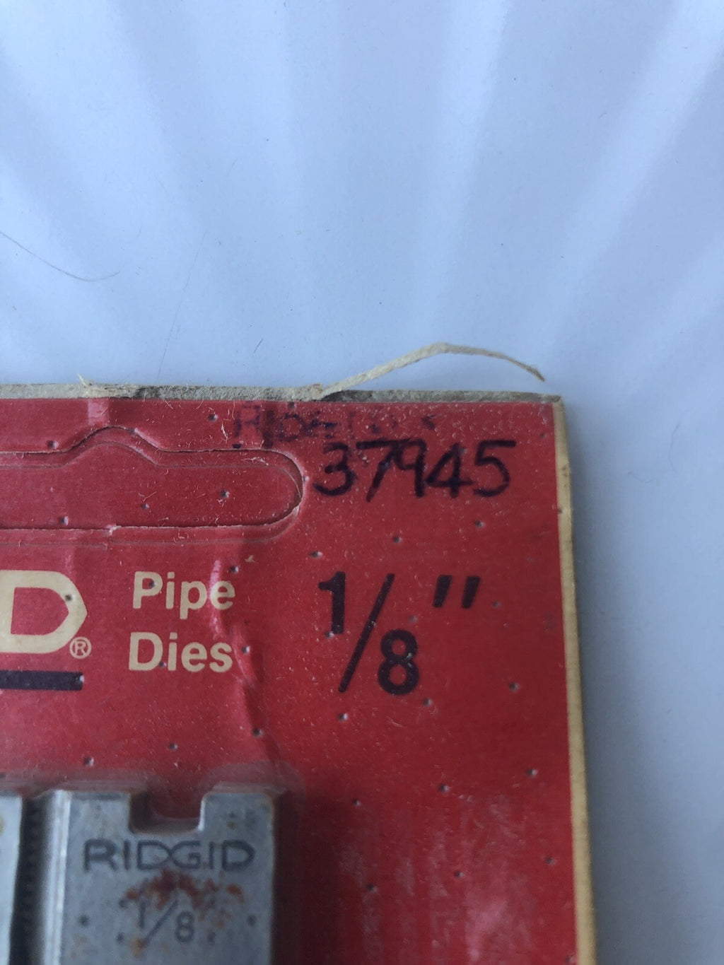 Ridgid 37945 Pipe Dies 1/8” 12-R NEW!!! FREE SHIPPING!!!