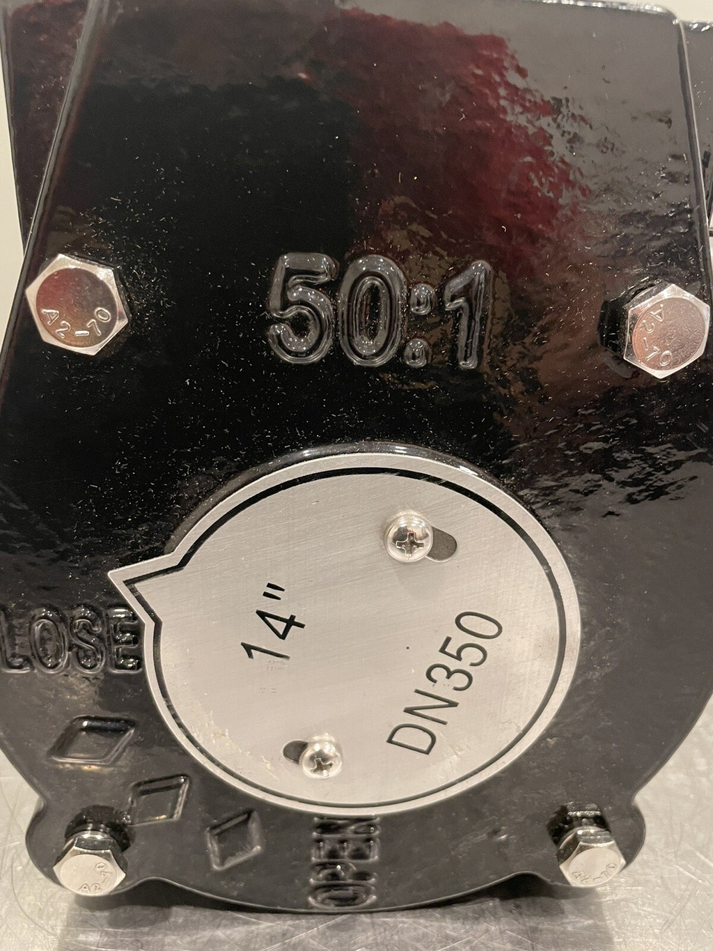 DN350 14" Gear Reducer Valve Control 50:1 NEW! FREE SHIPPING!