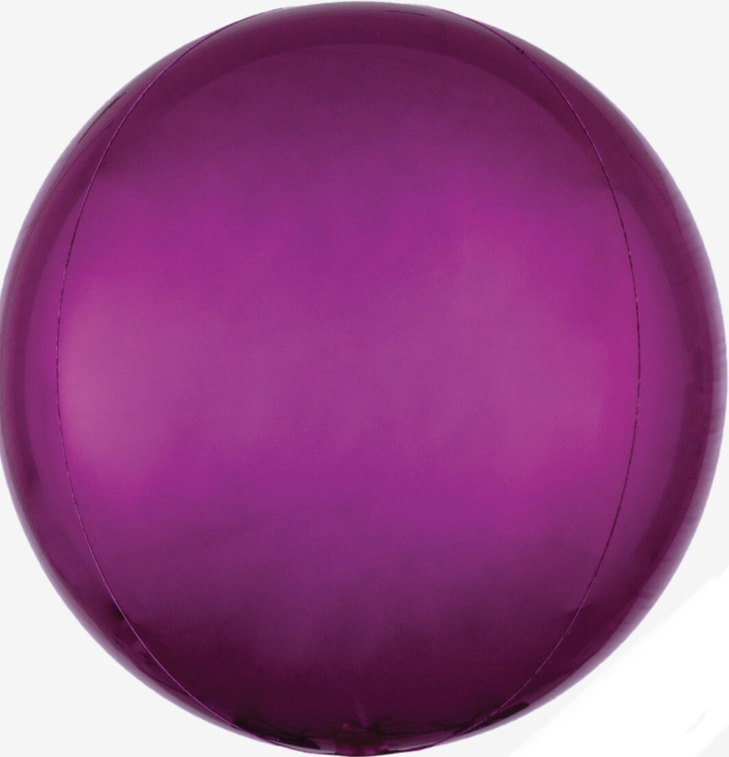 (1) 15” Pink Orbz Round Foil Balloon Anagram 28206 NEW! FREE SHIPPING